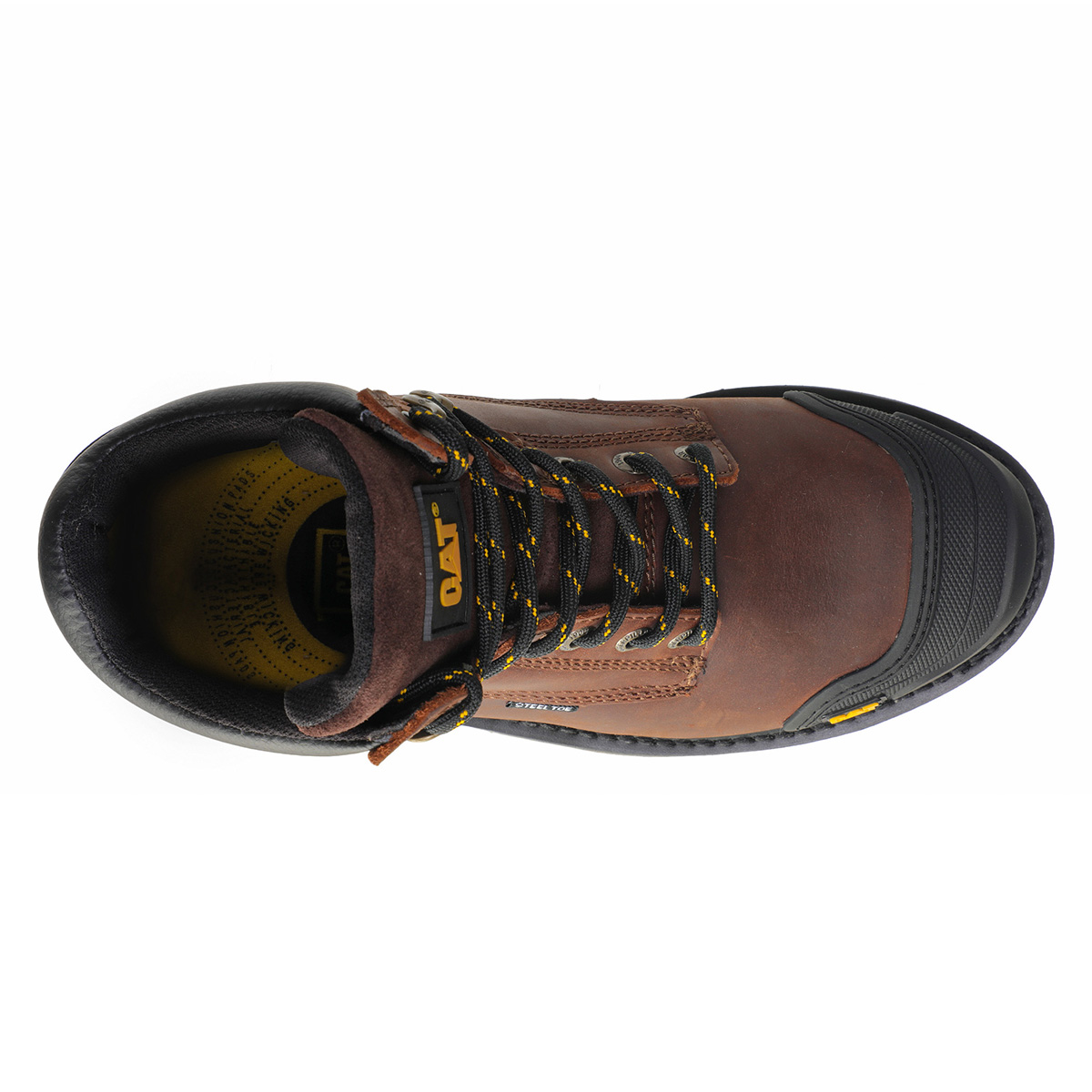 Bota Industrial Caterpillar en Piel Café