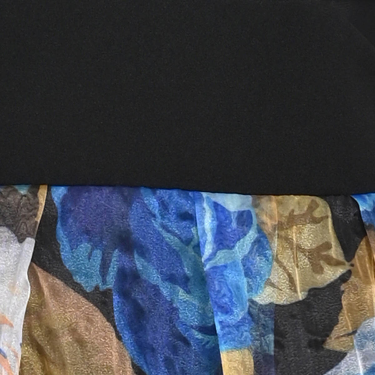 Vestido Largo Falda Organza Estampada Nikki Italy