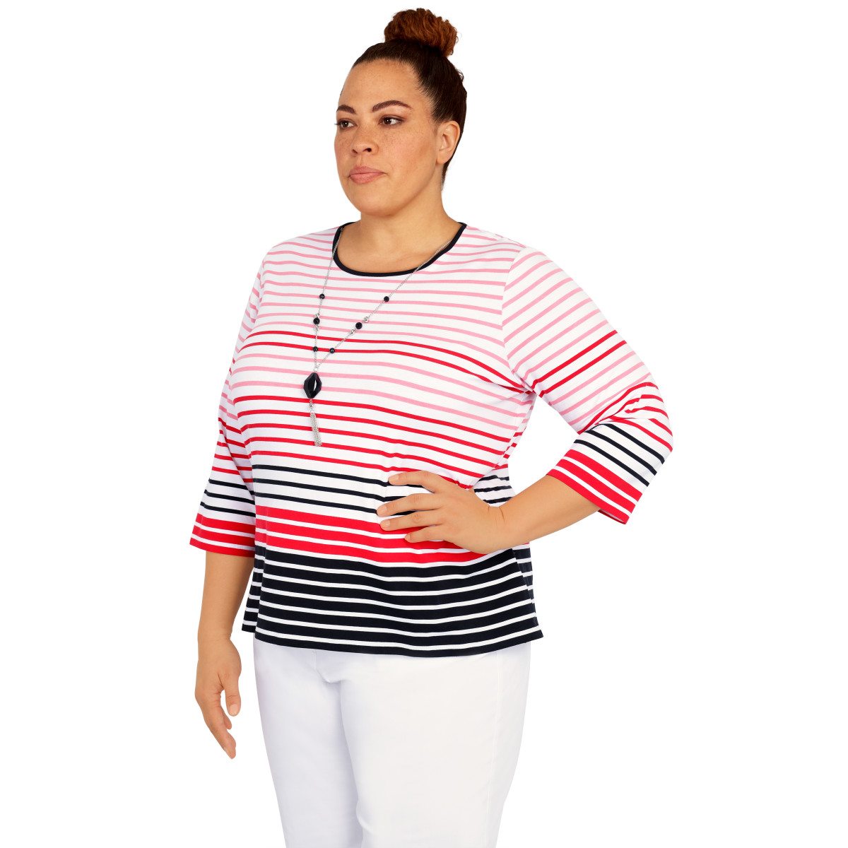 Blusa Estampada Manga 3/4  Alfred Dunner para Mujer