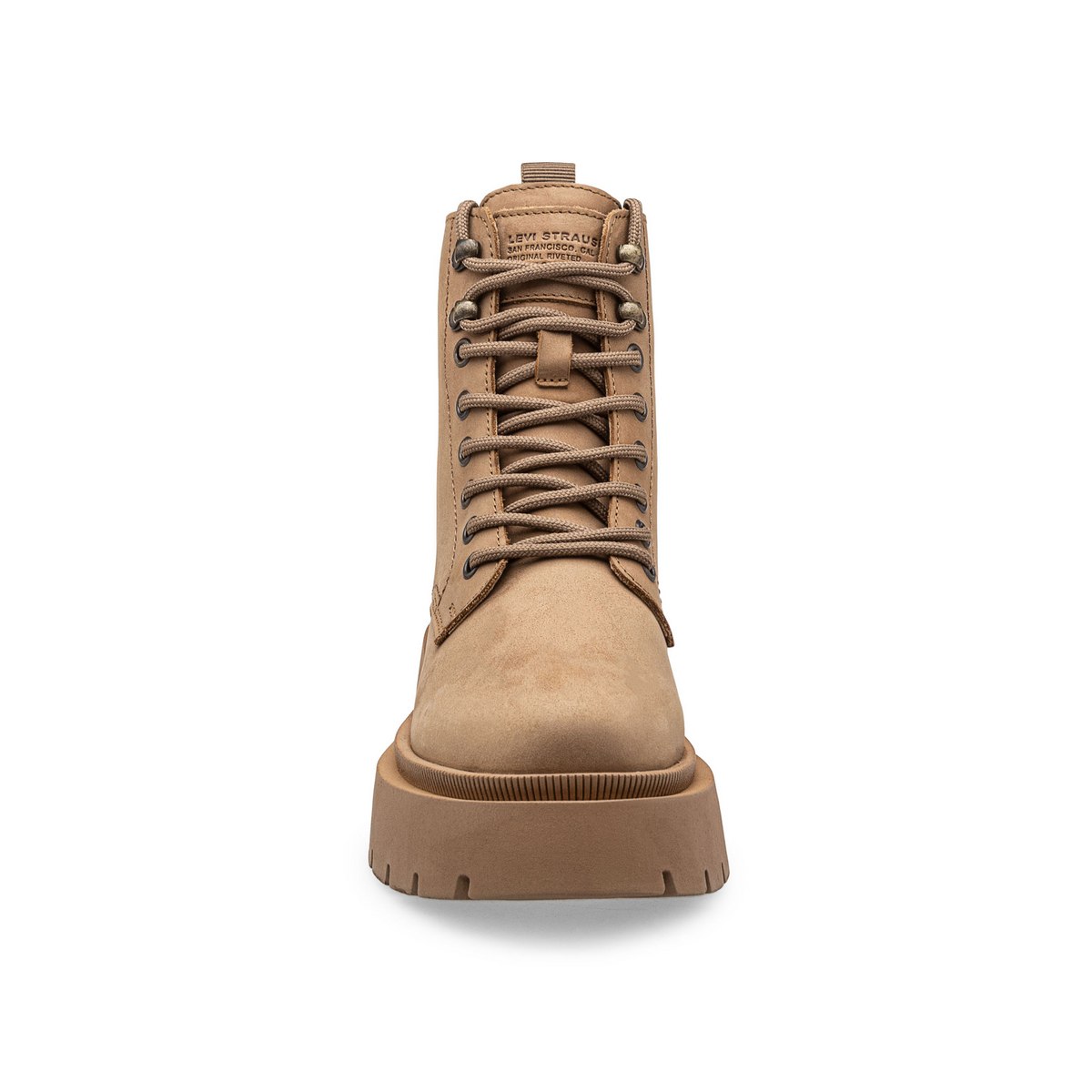 Bota Casual Urbana de Agujeta Beige Levis
