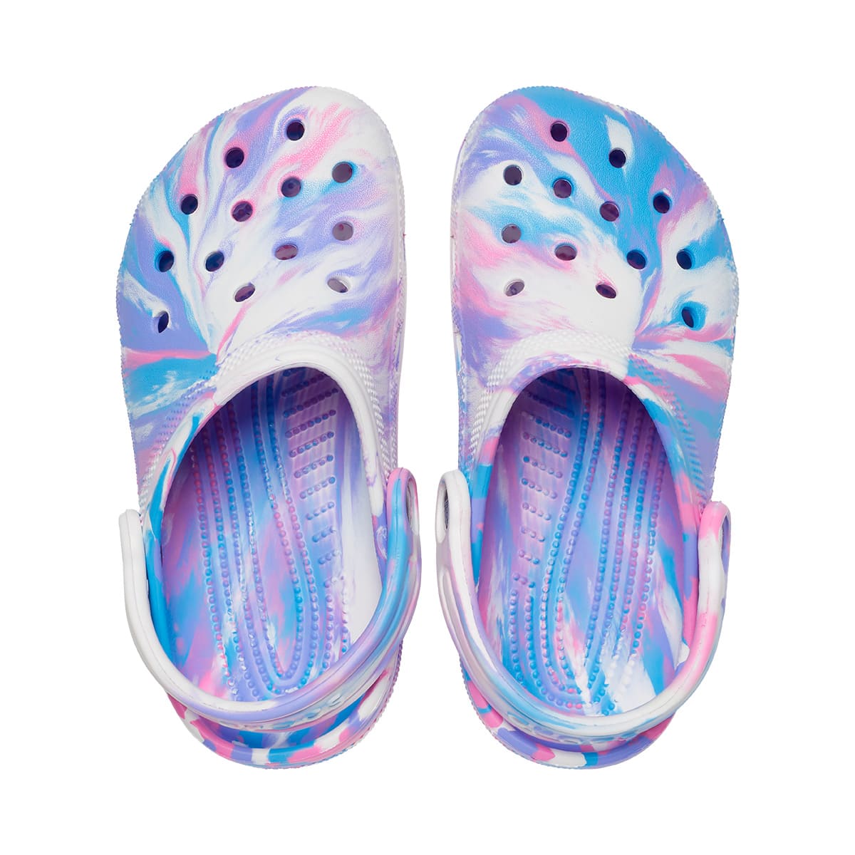 Sueco para Niña Marbled Clog 18-23 Blanco Crocs