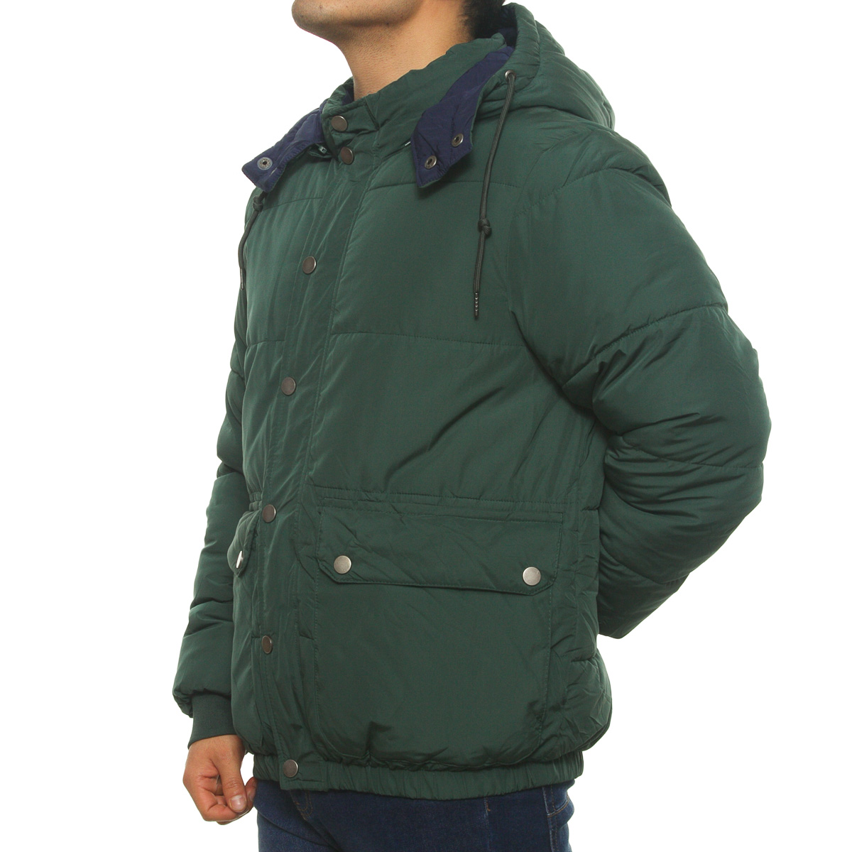 Chamarra Doble Vista con Gorro para Hombre Hollander