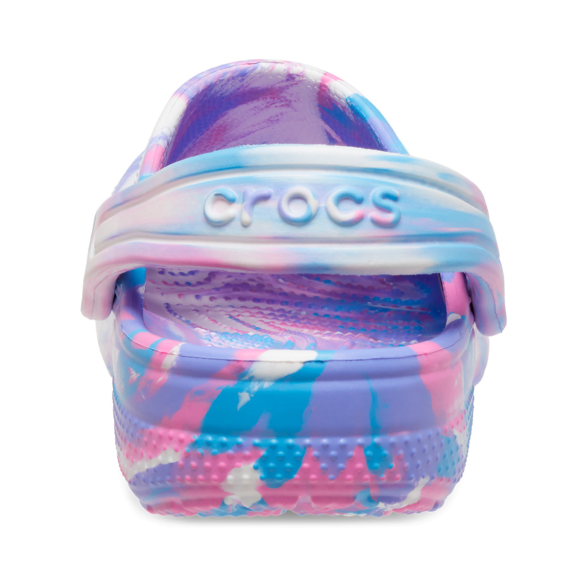 Sueco para Niña Marbled Clog 18-23 Blanco Crocs