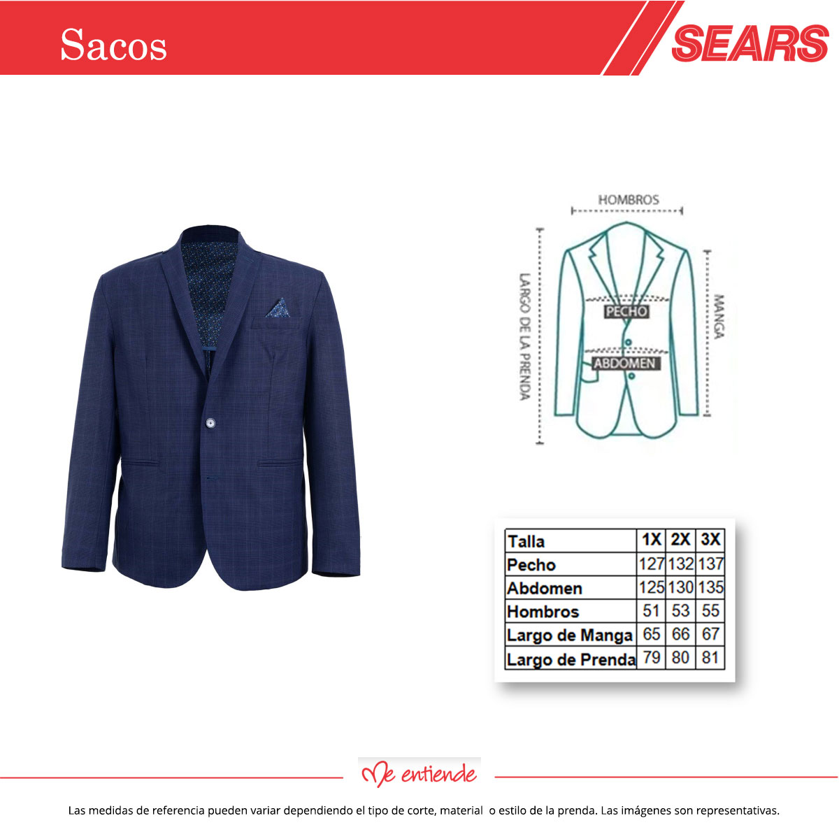 Saco In Motion Haggar para Hombre Tallas Plus