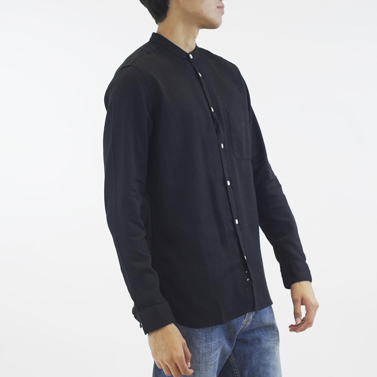 Camisa Cuello Mao Fukka para Hombre