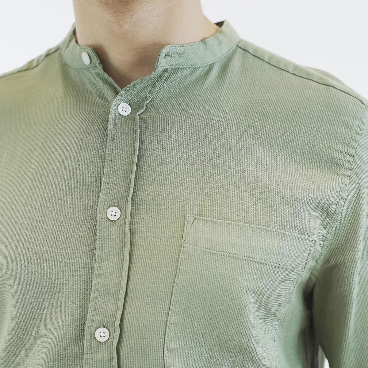 Camisa Cuello Mao Fukka para Hombre