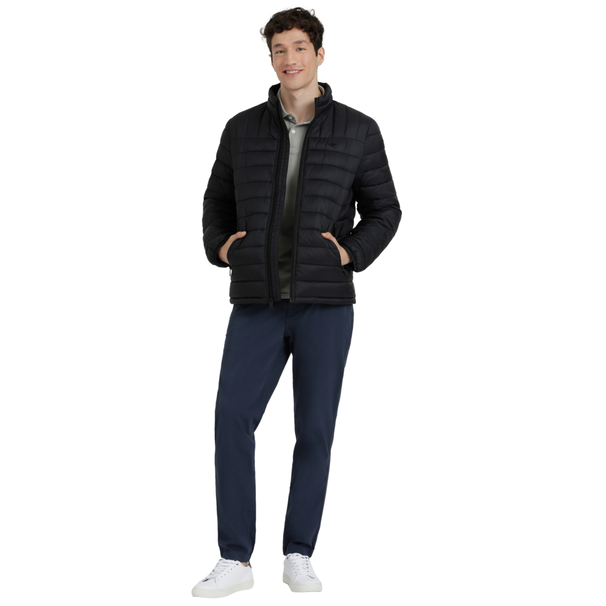 Chamarra Dockers Capitonada con Bolsa de Viaje para Hombre