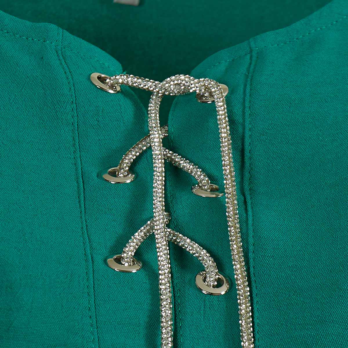 Blusa con Cinta en Escote Ann Miller para Mujer