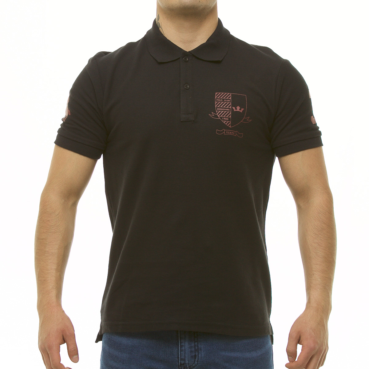 Playera Polo Manga Corta Estampada para Hombre Polo Club