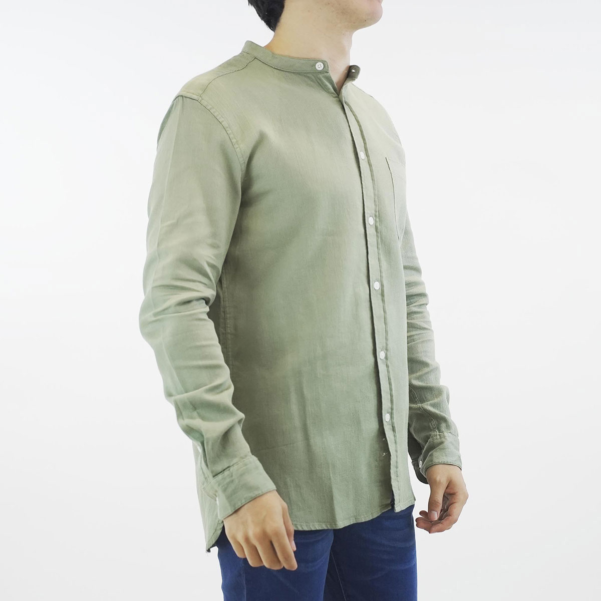 Camisa Cuello Mao Fukka para Hombre