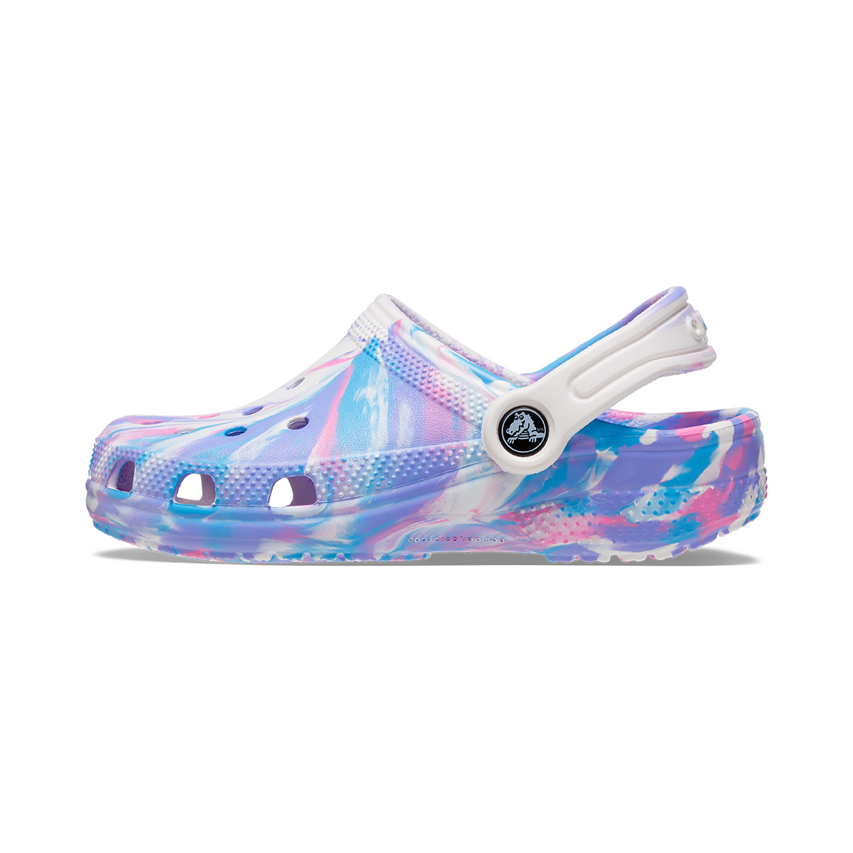 Sueco para Niña Marbled Clog 18-23 Blanco Crocs