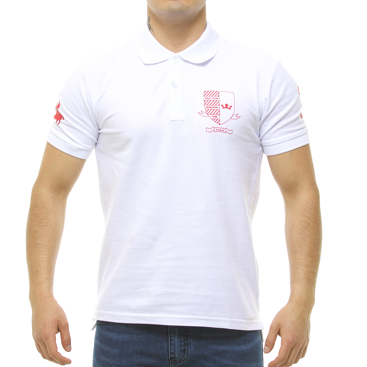Playera Polo Manga Corta Estampada para Hombre Polo Club
