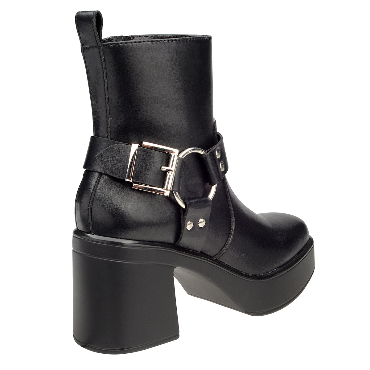 Botín con Aplicaciones Negro Gillio